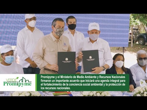 Promipyme y Medio Ambiente firman acuerdo de capacitación ambiental para la Mipymes