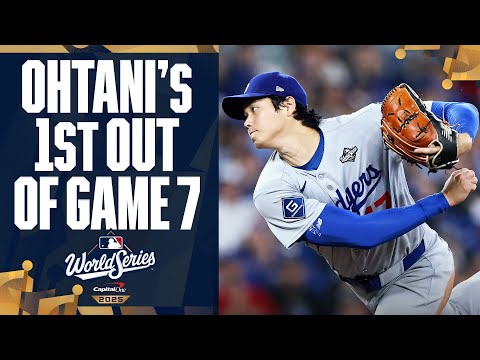 Shohei Ohtani records his first out of World Series Game 7! | 大谷翔平ハイライト