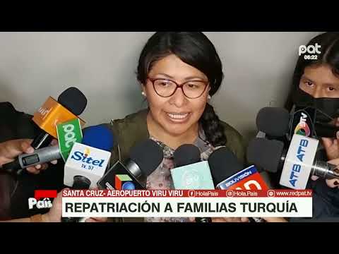 Familia repatriada de Turquía a Bolivia