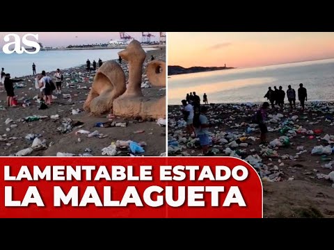 LAMENTABLE estado de LA MALAGUETA tras las FIESTAS de SAN JUAN