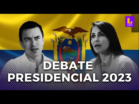 Debate presidencial Ecuador 2023 EN VIVO: Daniel Noboa vs. Luisa González