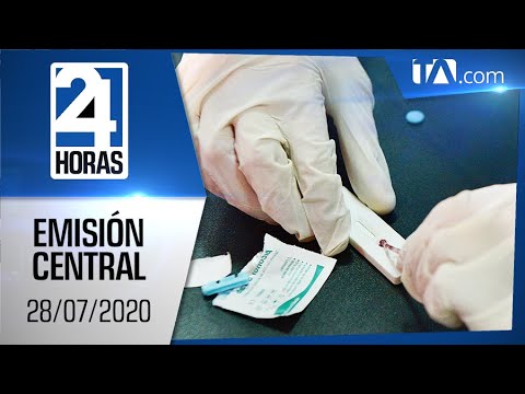 Noticias Ecuador: Noticiero 24 Horas 28/07/2020 (Emisión Central)