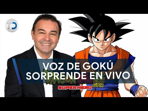 Actor de la voz de Gokú sorprende en vivo