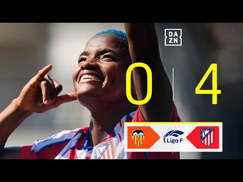 Valencia Femenino vs Atlético de Madrid (0-4) | Resumen y goles | Highlights Liga F