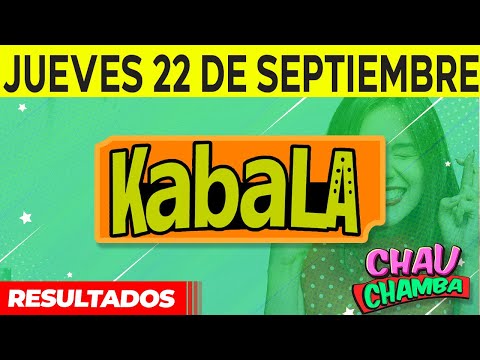 Resultado de kabala y Chau Chamba del Jueves 22 de Septiembre del 2022