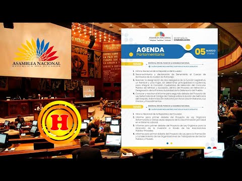 Siga en vivo la Sesión 905 del Pleno de la Asamblea Nacional del Ecuador