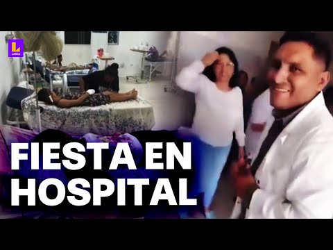 En plena crisis del dengue: Personal de salud hace fiesta en hospital de Casma pese a reclamos
