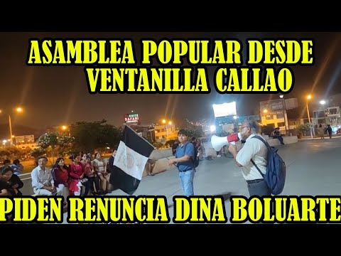 CALLAO SE PONE DE PIE Y PIDE RENUNCIA DE DINA BOLUARTE..