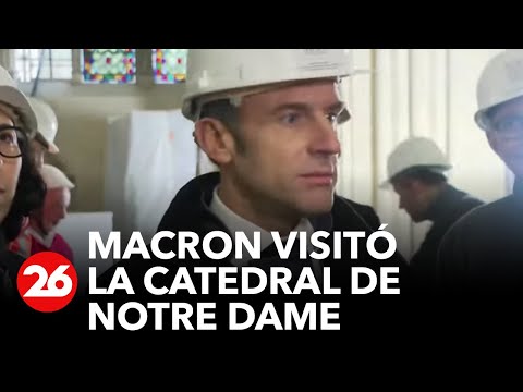 EN VIVO | Macron visita la catedral de Notre Dame