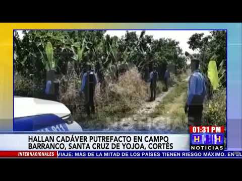 Hallan cadáver putrefacto en Campo Barranco, Santa Cruz de Yojoa