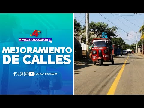 Gobierno Sandinista inaugura obra de mejoramiento de calles en el barrio Gertrudis Areas