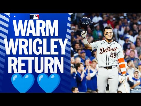 Cubs fans give Javy Báez a warm welcome in Wrigley return!