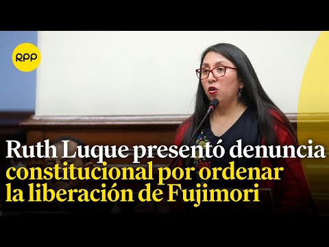 Ruth Luque presentó denuncia constitucional contra magistrados del TC
