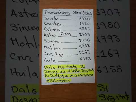 como ganar la loteria de la cruz roja hoy 08/10/2024 pronosticos resultados chances loterias #lucky