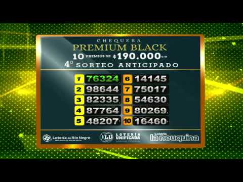 4° SORTEO ANTICIPADO CHEQUERA PREMIUM BLACK 2024