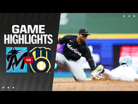 Marlins vs. Brewers Game Highlights (7/26/24) | MLB Highlights