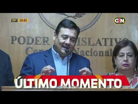 Senado pide juicio político a Emiliano Rolón