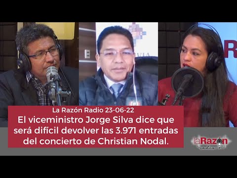 El viceministro Jorge Silva dice que será difícil devolver las 3.971 entradas del concierto de Nodal