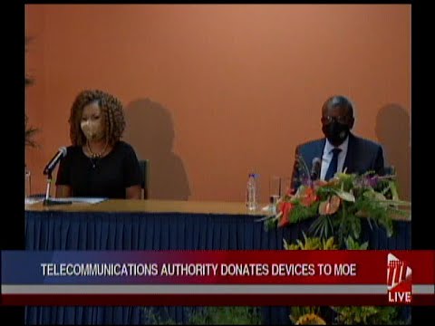 Telecommunications Authority Donates Devices To MOE