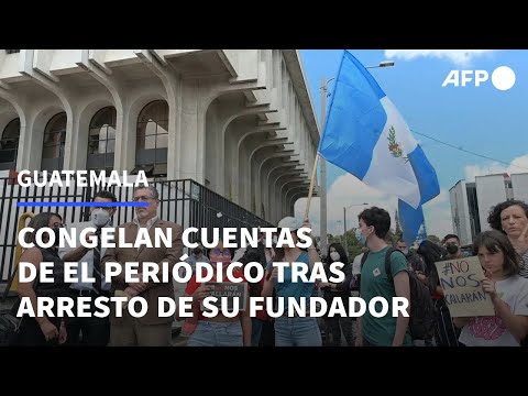 Congelan cuentas de El Periódico tras arresto de su presidente en Guatemala | AFP