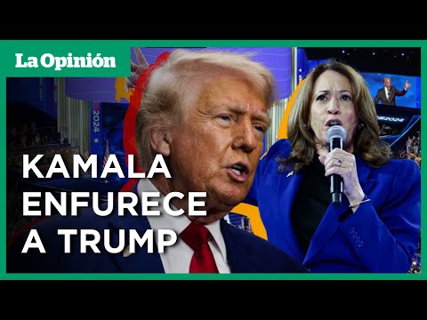 ¡Estalló! Donald Trump contra el discurso de Kamala Harris | La Opinión