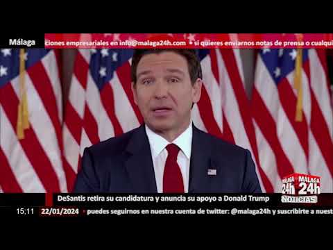 Noticia - DeSantis retira su candidatura y anuncia su apoyo a Trump
