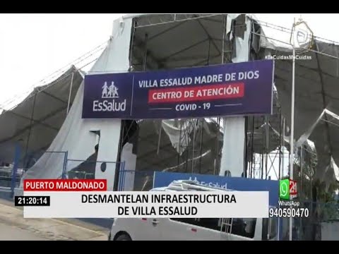 Puerto Maldonado: Desmantelaron infraestructura de Villa EsSalud