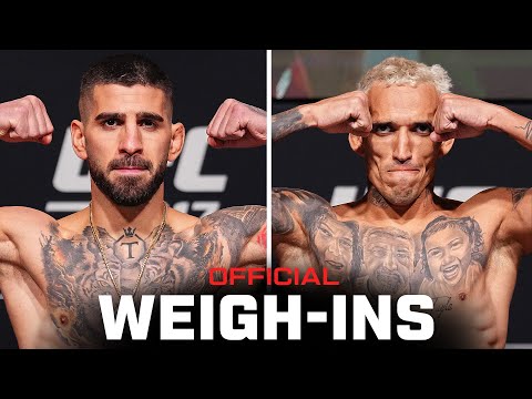 Topuria vs Oliveira Weigh-Ins | UFC 317
