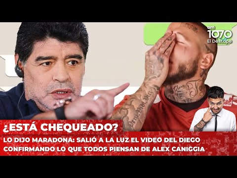 Lo dijo Maradona: salió a la luz el video confirmando lo que todos piensan de Alex Caniggia