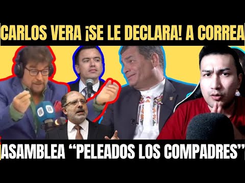 Carlos Vera se le vuelve a declarar a Rafael Correa | Piden que KRONFLE “haga acuerdos” en Asamblea