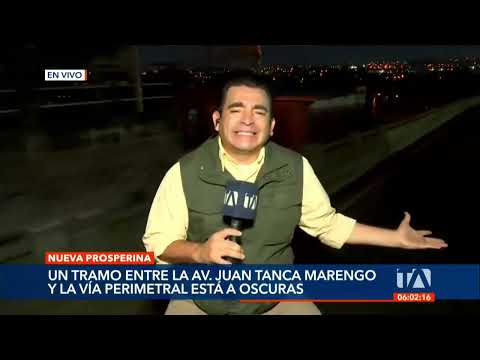 Usuarios denuncian luminarias dañadas en la Av. Juan Tanca Marengo