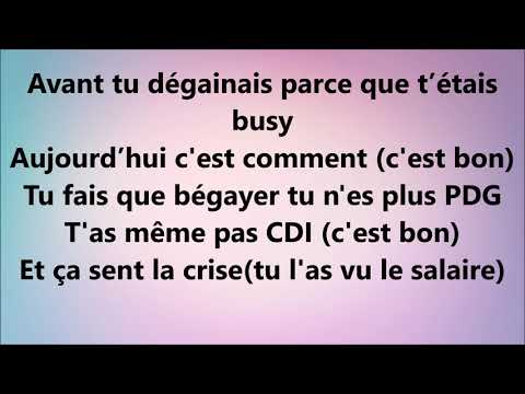 Naza ft  Keblack  on t'a dit( Paroles)