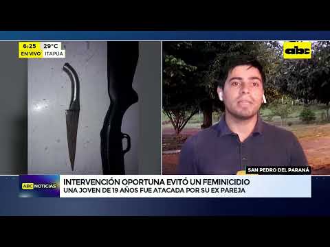 Intervención oportuna evitó un feminicidio en San Pedro del Paraná