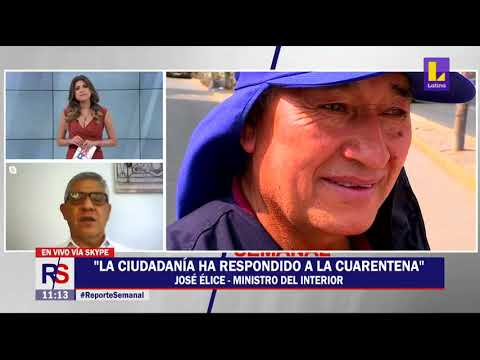 ? Reporte Semanal | La ciudadanía ha respondido a la cuarentena afirma m. del Interior, José Élice