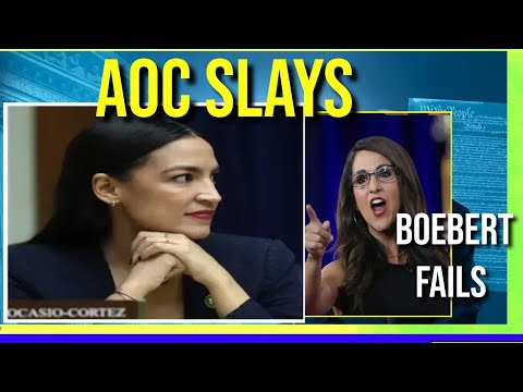 AOC Educates shows up Laurern Boebert How to represent - What do you notice in this video?