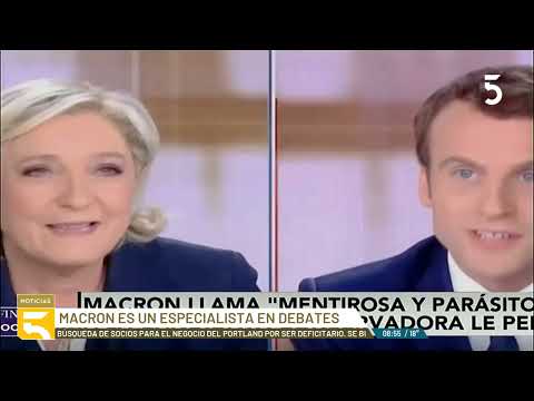 Expectativa en Francia por el debate de este martes entre Macron y Le Pen