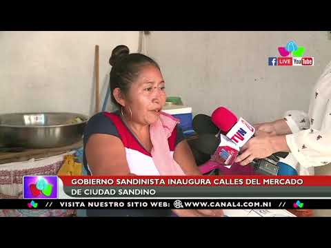 Gobierno Sandinista inaugura calles del mercado de Ciudad Sandino