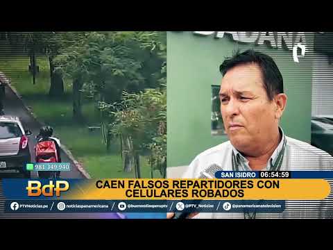 San Isidro: una vez más serenos capturan a falsos delivery por robar celulares