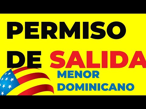 Permiso de salida para niños dominicanos