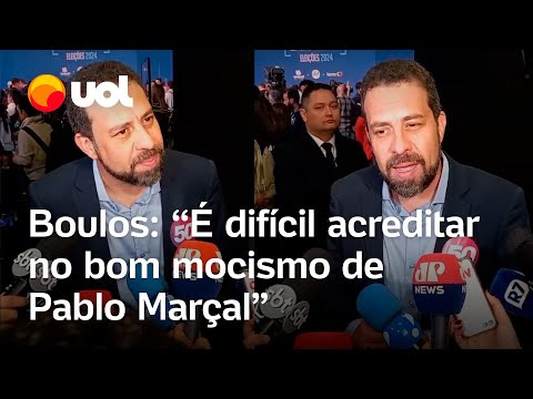 Debate SBT: Boulos diz que é 'difícil acreditar no bom mocismo de Marçal' e volta a criticar Nunes