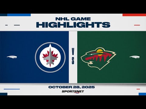 NHL Highlights | Jets vs. Wild - October 28, 2025