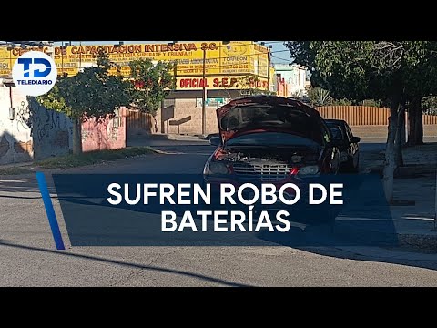 Denuncian robos de de medidores de agua y baterías de autos