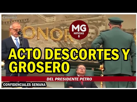 ACTO DESCORTES Y GROSERO DEL PRESIDENTE PETRO QUE TIENE MOLESTOS A MILITARES RETIRADOS