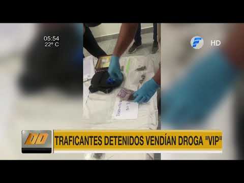 Detienen a cuatro personas que vendían droga ''VIP'' en Asunción