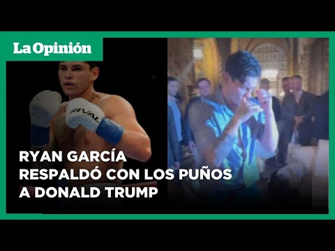 Ryan García apoyó a Donald Trump en una exhibición de boxeo I La Opinión