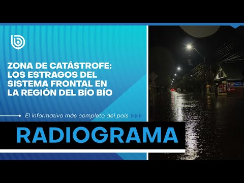 ZONA DE CATÁSTROFE: los estragos del SISTEMA FRONTAL en la región del Bío Bío