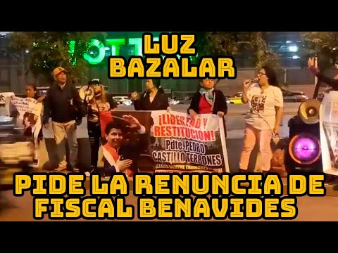 LUZ BAZALAR PROTESTAS DESDE LOS EXTERIORES DE LA JUNTA NACIONAL DE JUSTICIA..