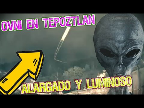 Captan el impresionante y veloz paso de un OVNI alargado y luminoso en Tepoztlán