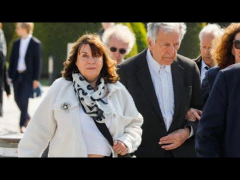 Obsèques Jacques Perrin : Sa veuve, Valentine en pleurs face au cercueil