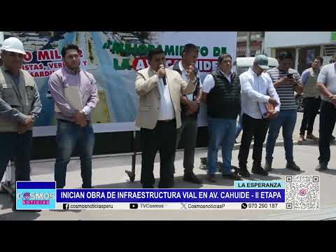 La Esperanza: inician obra de infraestructura vial en Av. Cahuide - II etapa